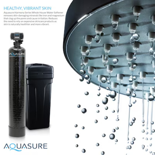 AQUASURE 64,000 Grain Whole House Water Softener (AS-WHF64D) 1-6+ people