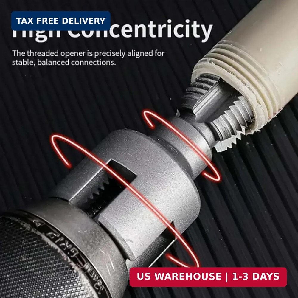 Internal & External Pipe Threading Tool(1/2'' 3/4'' Dies), 2025 New Function Pip