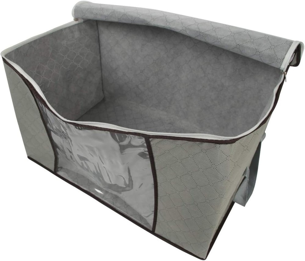Szxc 2 Pack Foldable Large Storage Extra (Horizontal + Erect), Grey
