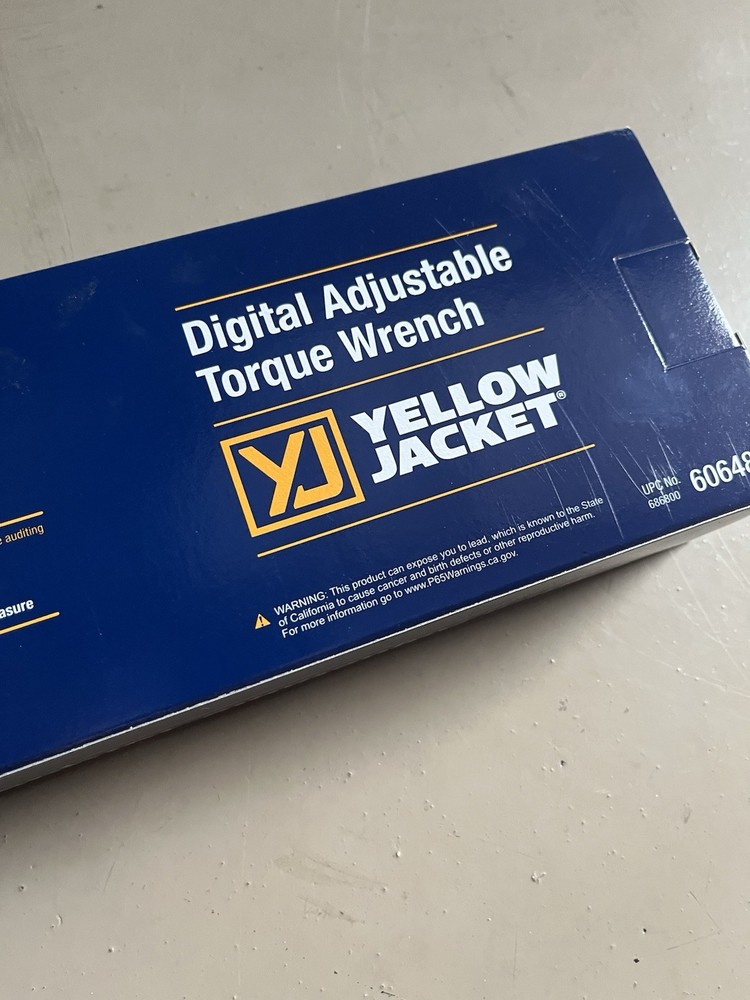 YELLOW JACKET DIGITAL ADJUSTABLE TORQUE WRENCH 60648