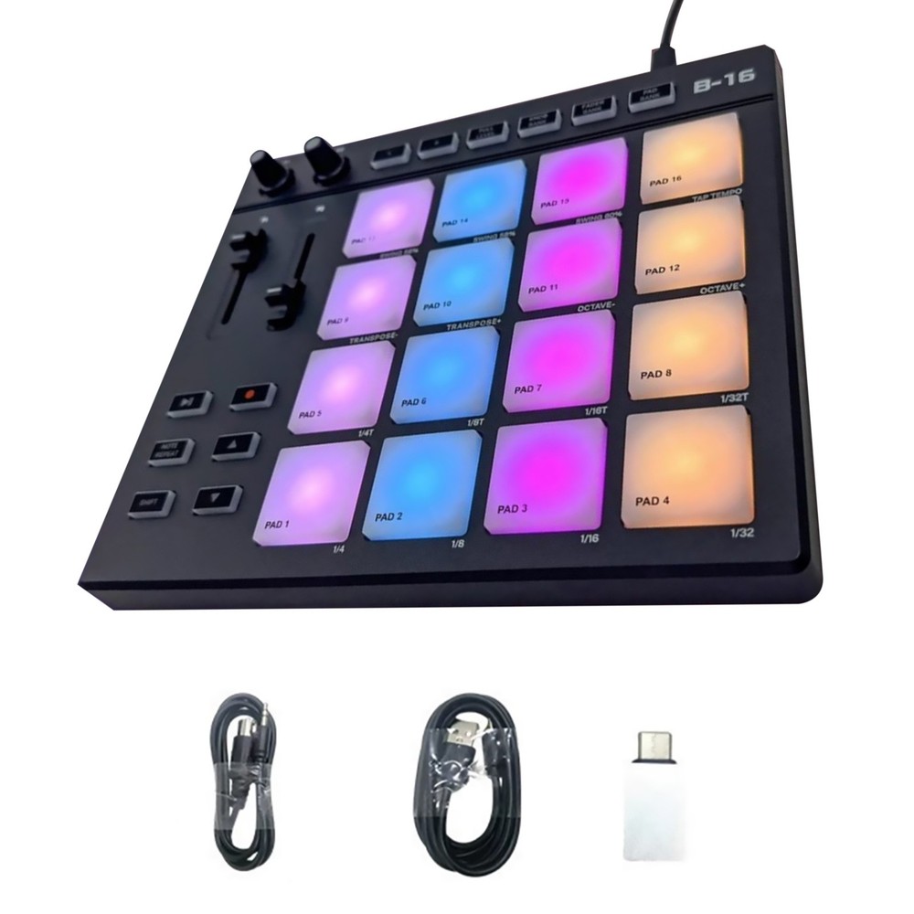 Electric Beat Maker Portable Music Machine Sample Drum Studio Midi DJ Controller