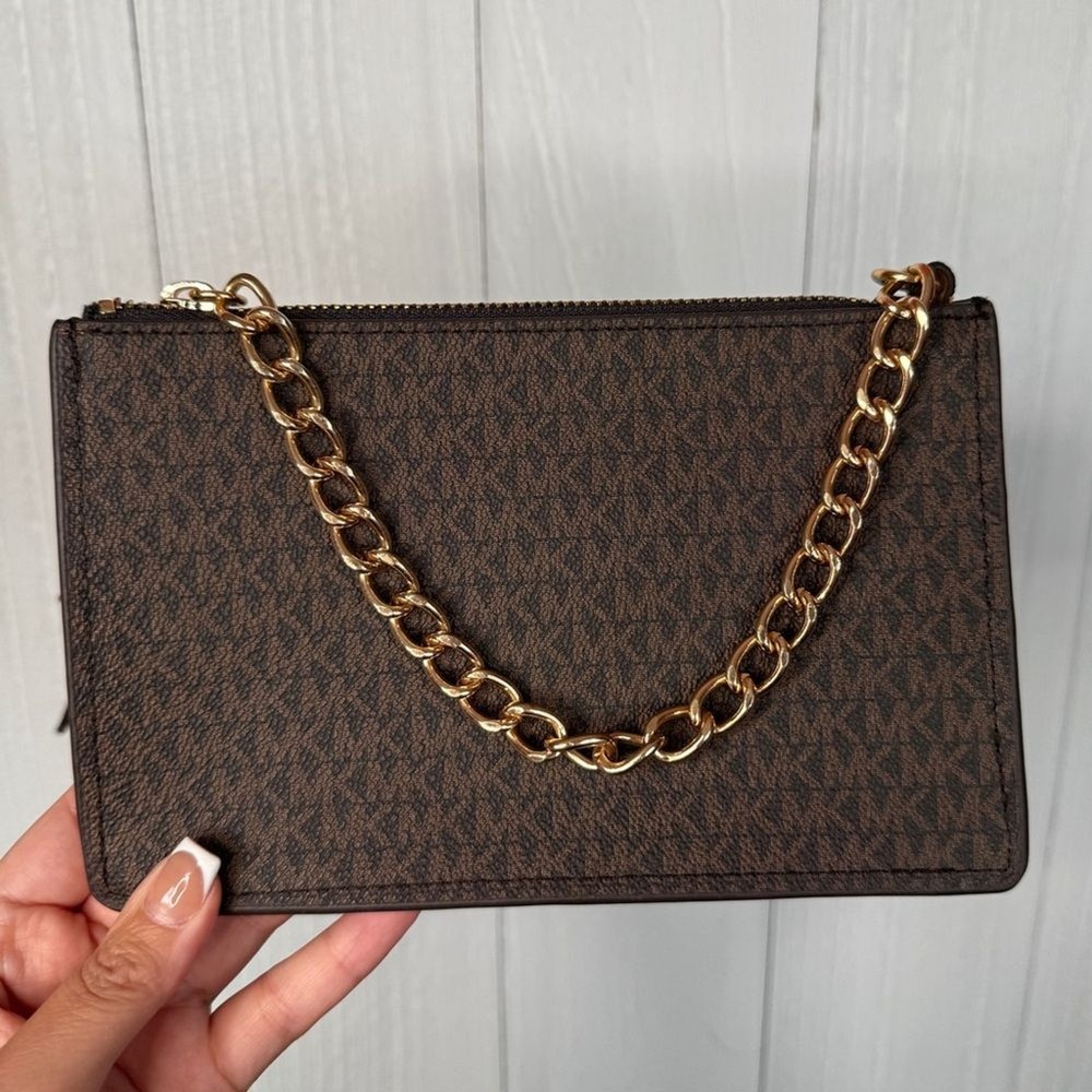 MICHAEL Michael Kors Brown Belt Bag Size L EUC