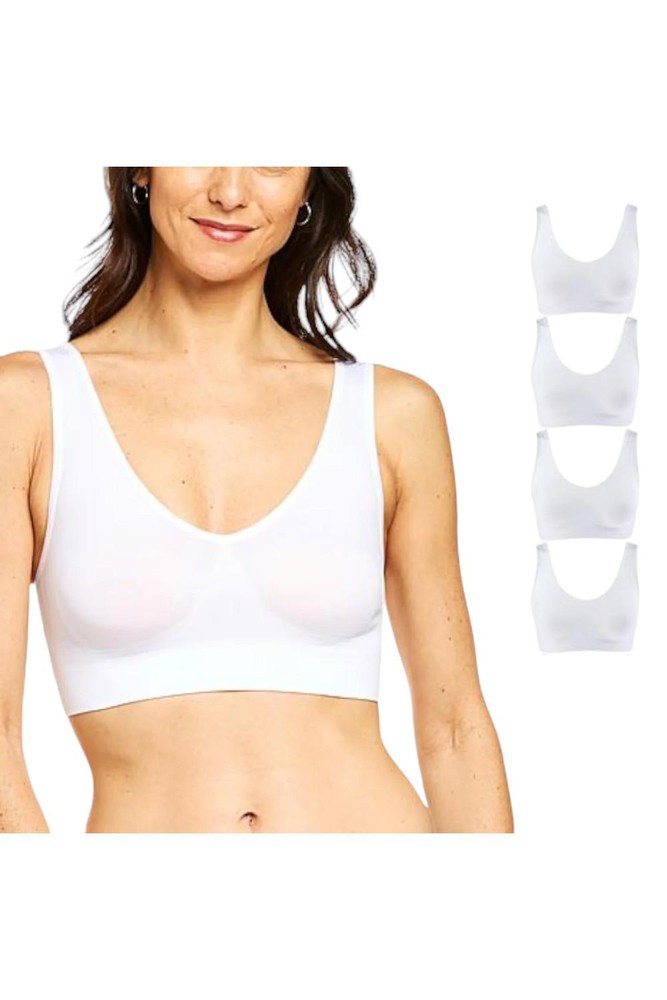 Rhonda Shear 4-Pack Original Ahh Bra White