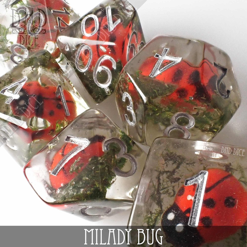 Milady Bug Dice Set Brand New by DnD Dice