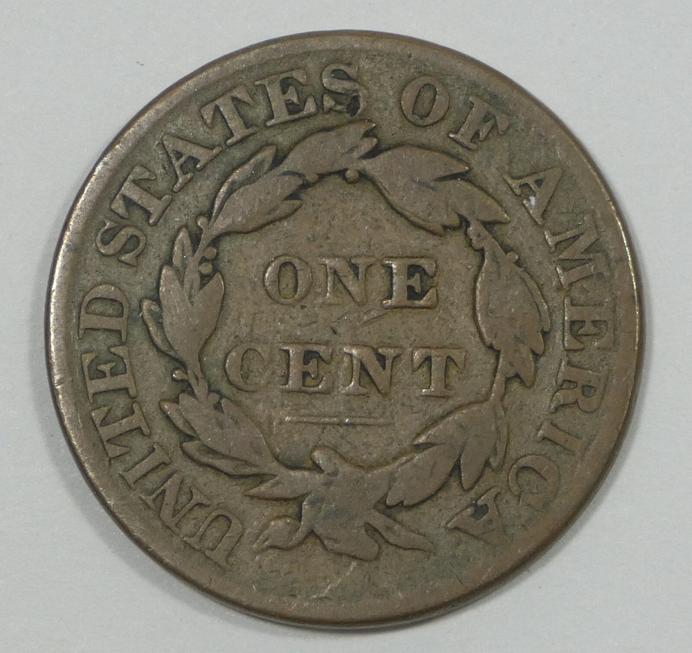 1827 Coronet Head Large Cent GOOD 1-Cent