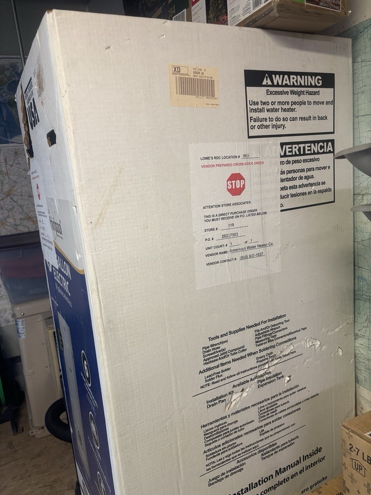 Whirlpool 50-Gallon Electric Water Heater Tall (60 1/2 inches)