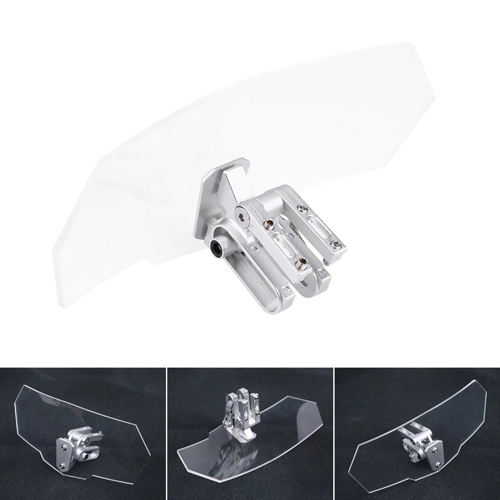 Motorcycle General Adjustable Windscreen Wind Deflector Windshield Sturdy