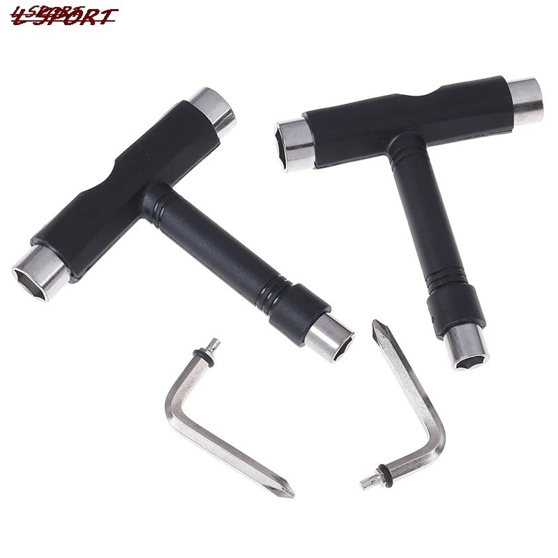 Skateboard T Tool Multi Function Wrench Roller Skate Repair Tool