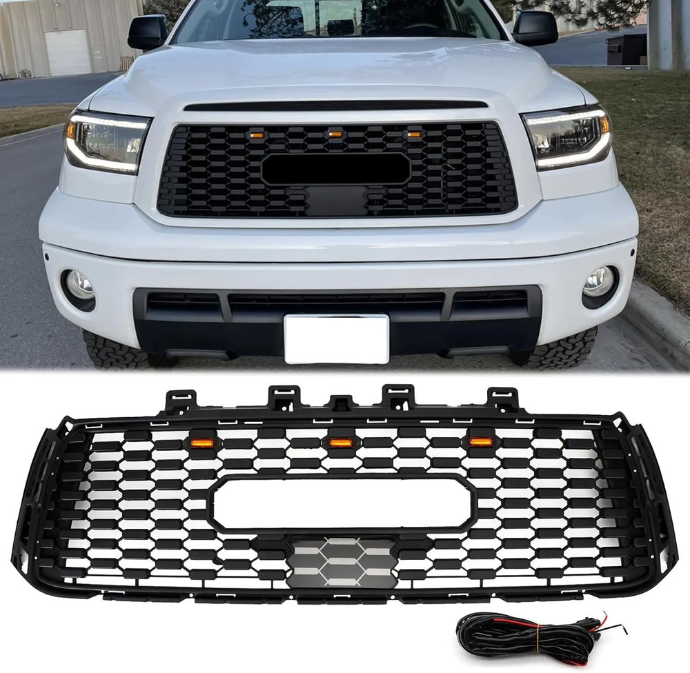 Front Grill Compatible with 2010 2011 2012 2013 Tundra, Replacement Front Bumper