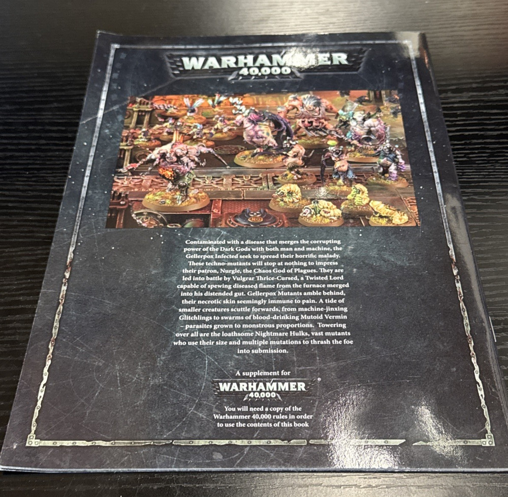 WARHAMMER 40,000 40K CODEX GELLERPOX INFECTED SC GAMES WORKSHOP VERY RARE OOP
