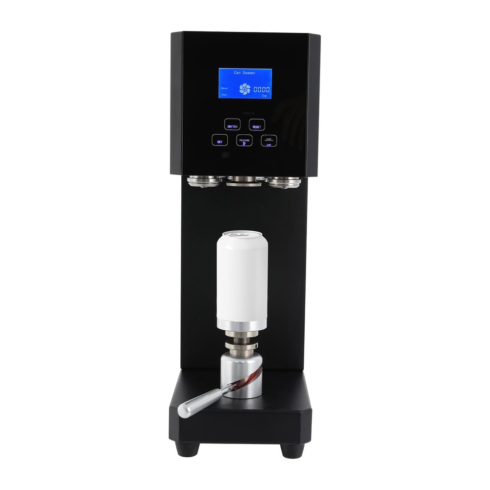 Semi Automatic Pop Can Sealing Machine Cola Can Sealer Container Plastic Bottles