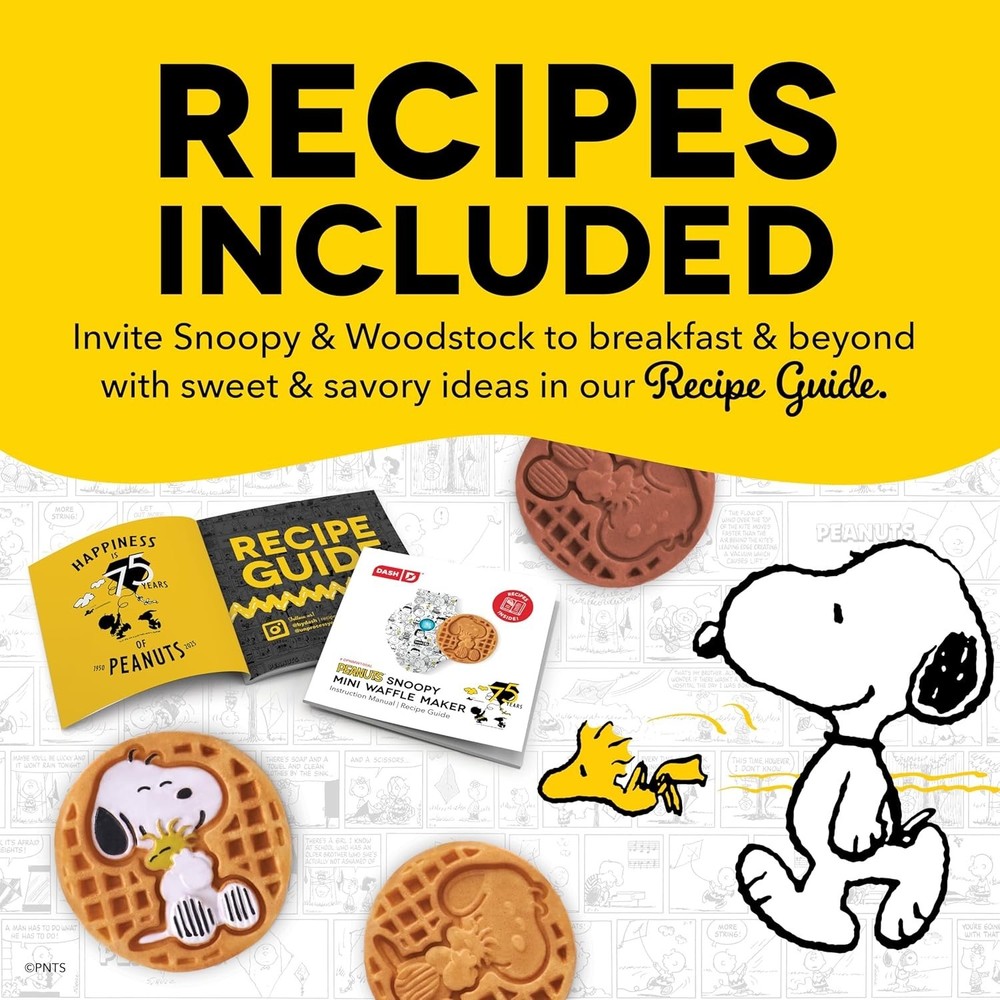 Peanuts X Mini Waffle Maker