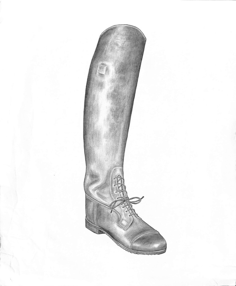 Semi-Custom Field Boot Graphite Drawing