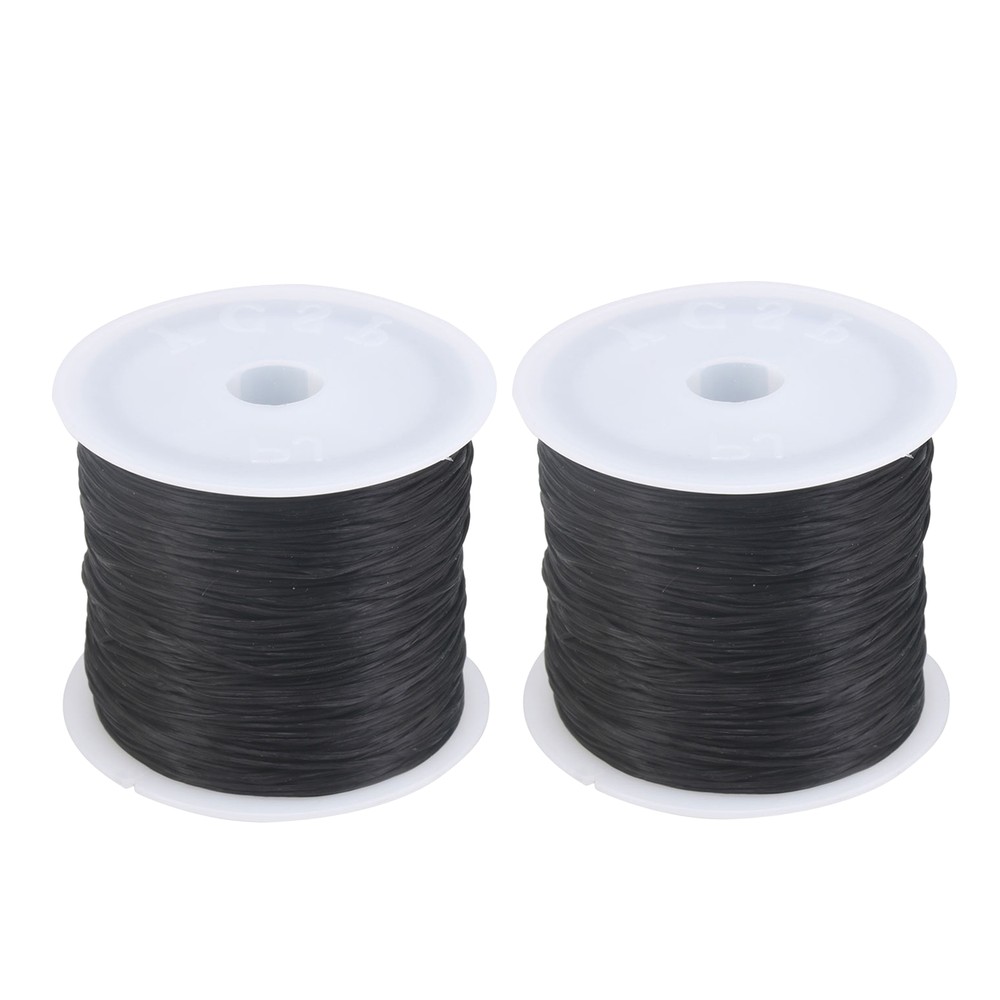 2 Pcs Craft Elastic String Thread 0.5mm for Jewelry Make 60meter Length