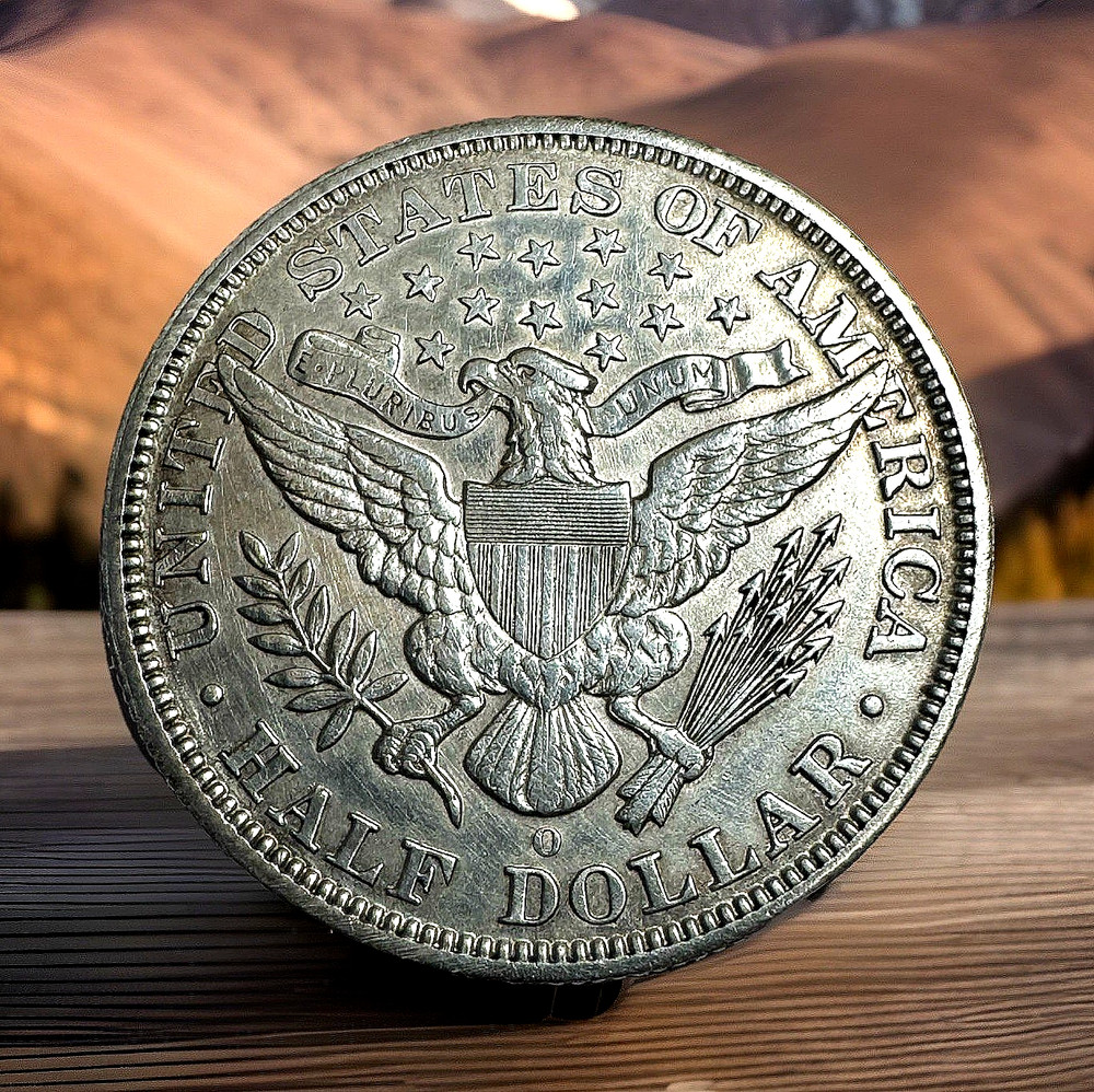 1995o 50c Barber Half Dollar, About Uncirculated