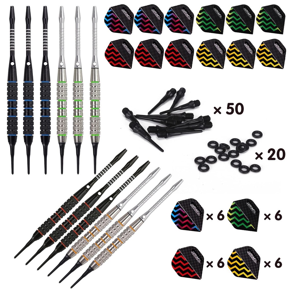 Darts Plastic Tip - Professional Soft Tip Darts Set for Electronic Dartboard ...