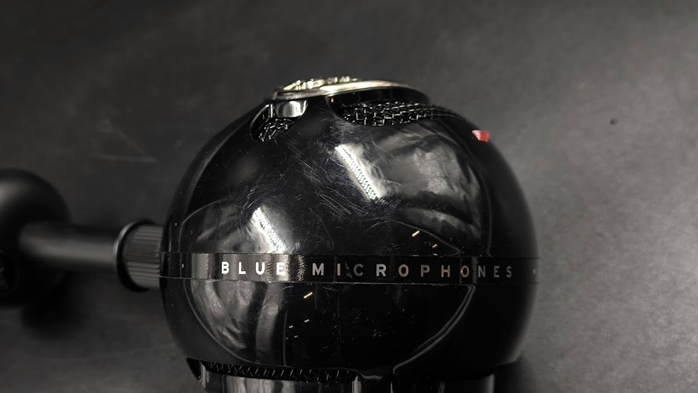 Blue Snowball USB Microphone Used Working Black