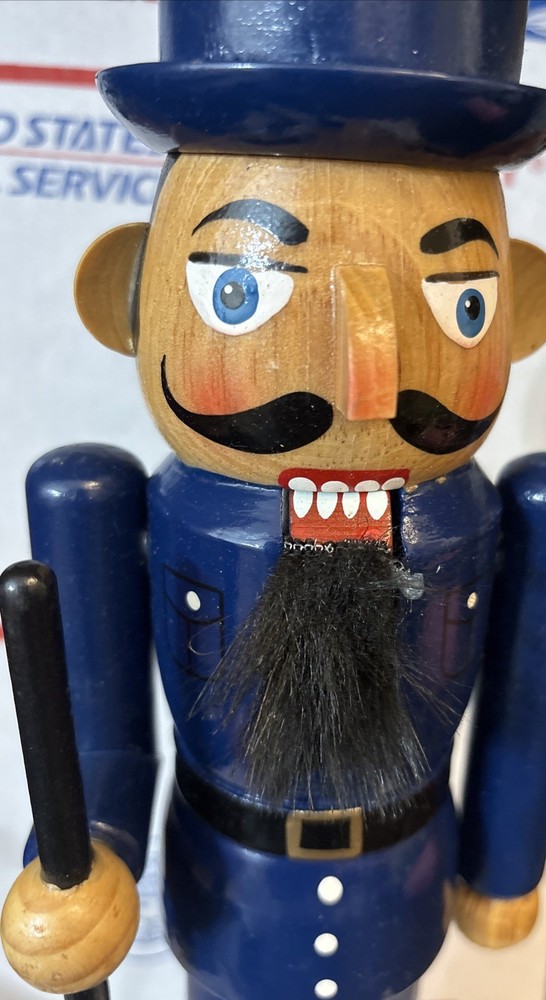 Vintage Policeman Christmas Nutcracker 14.5”