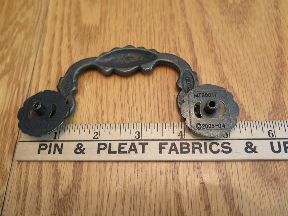 Brass/Dark Tone Drawer Pulls Drop Pulls - Set of 4