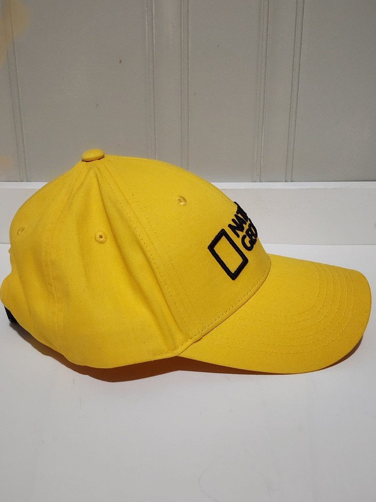 National Geographic Yellow Adjustable Original Baseball Cap Clip Back