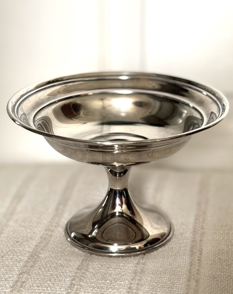 VTG GORHAM Weighted Sterling Silver #142 Pedestal Candy Dish Cement Loaded