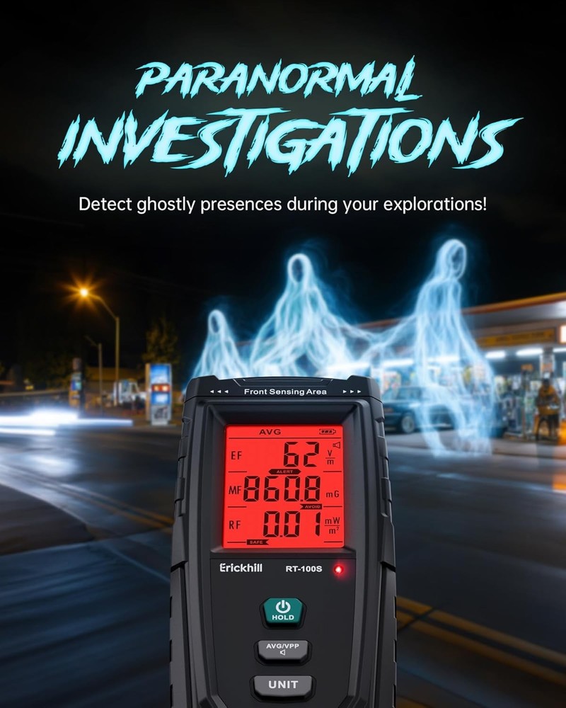Triple-function electromagnetic field detector, radiation detector