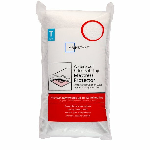 Twin Size Fitted Soft Top Waterproof mattress protector