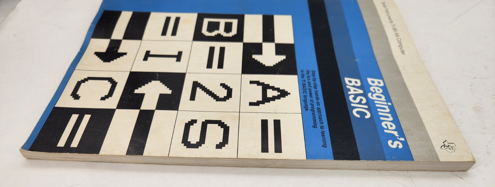 Vintage Texas Instruments TI-99/4A Computer Beginners Basic 1981 paperback Book