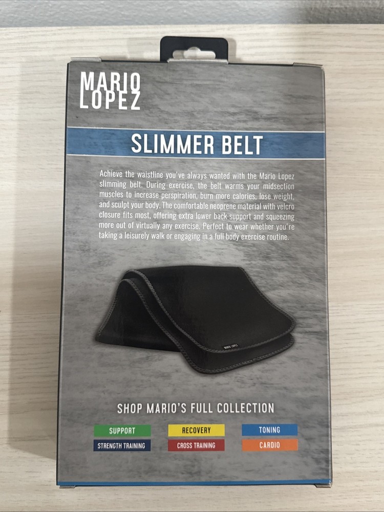 MARIO LOPEZ TONING 10 Inch FULL COVERAGE SLIMMER BELT