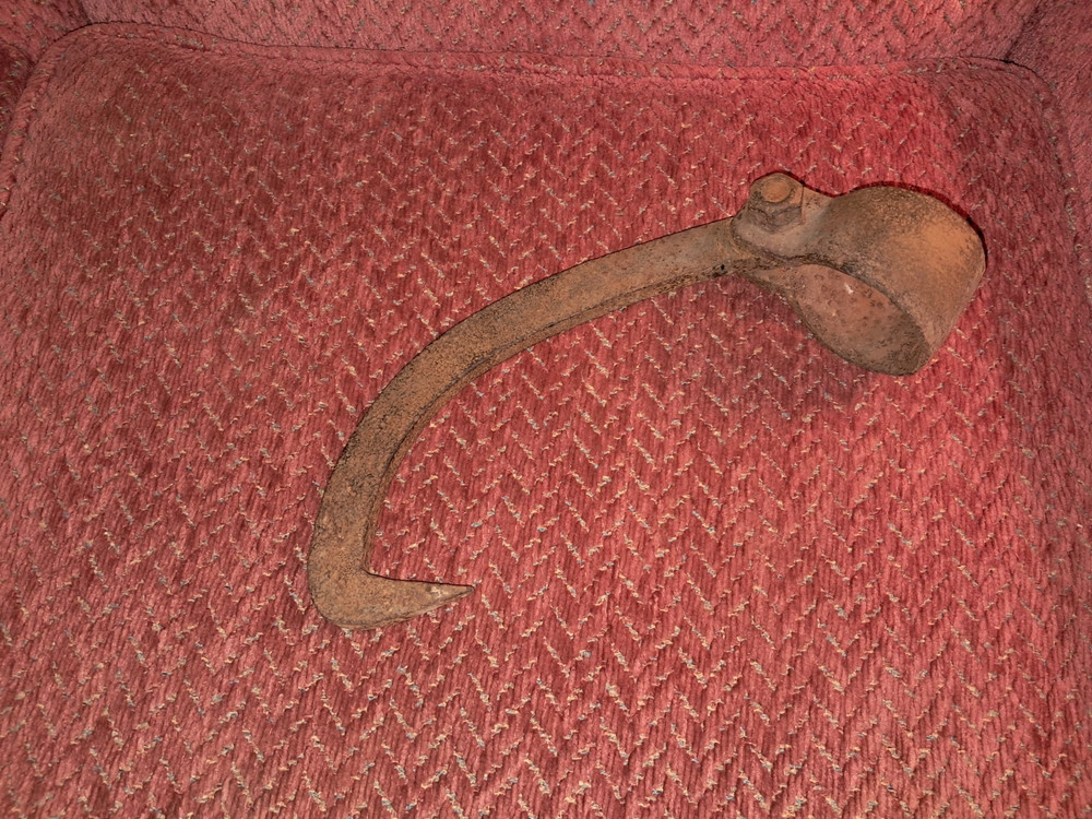 Vintage Logging Cant Hook Head, Lumberjack Rustic Decor Log