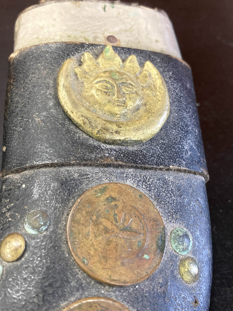 Antique Coin Decorated Kukri Sheath