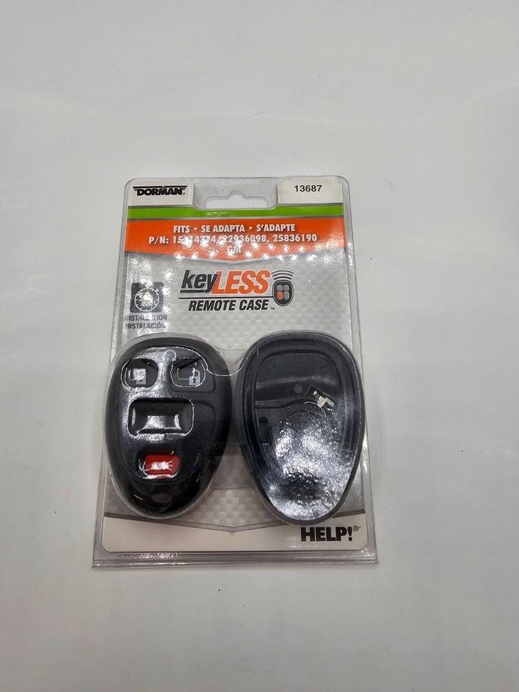 (QTY 2) Dorman Keyless Entry Transmitter Cover Remote Case 13687