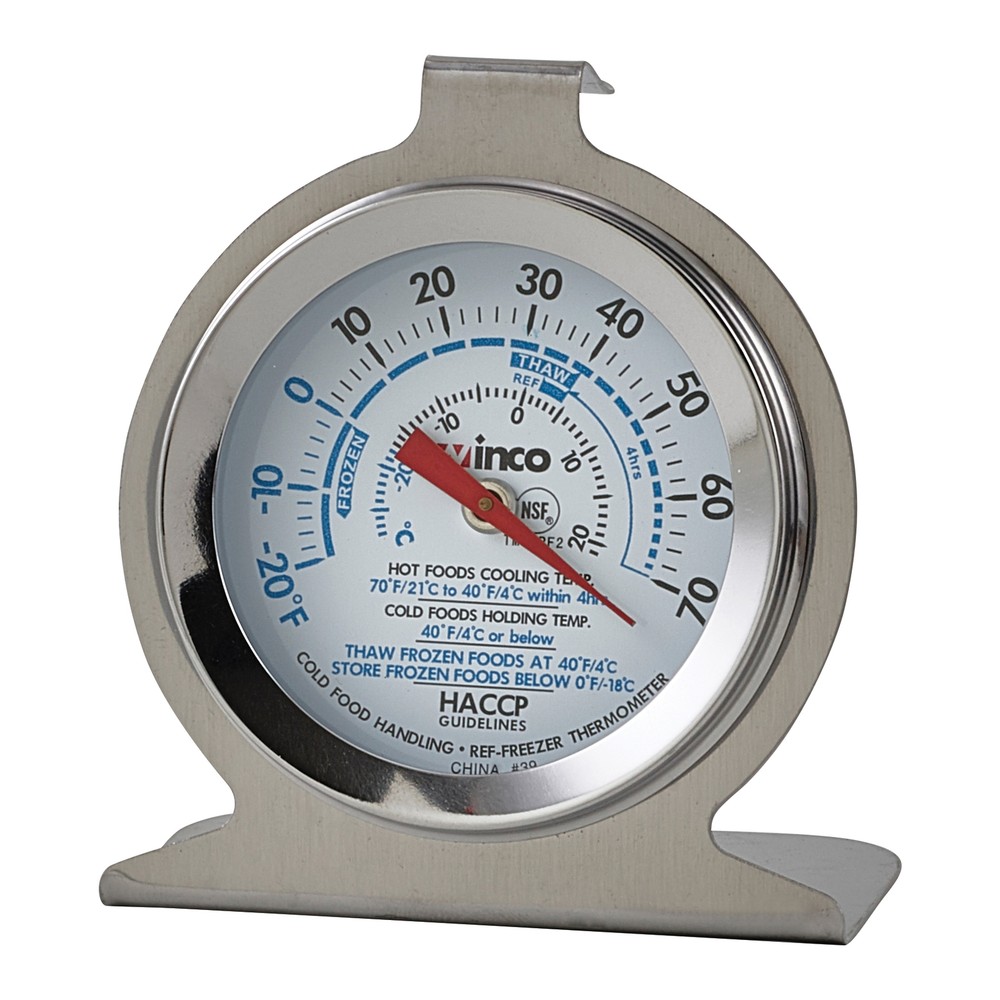 Freezer/Refrig Thermometer, 2" Dial (12 Each)