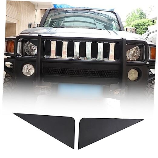 Front Headlight Panel Trim Compatible with Hummer H3 2005-2009, Front Light