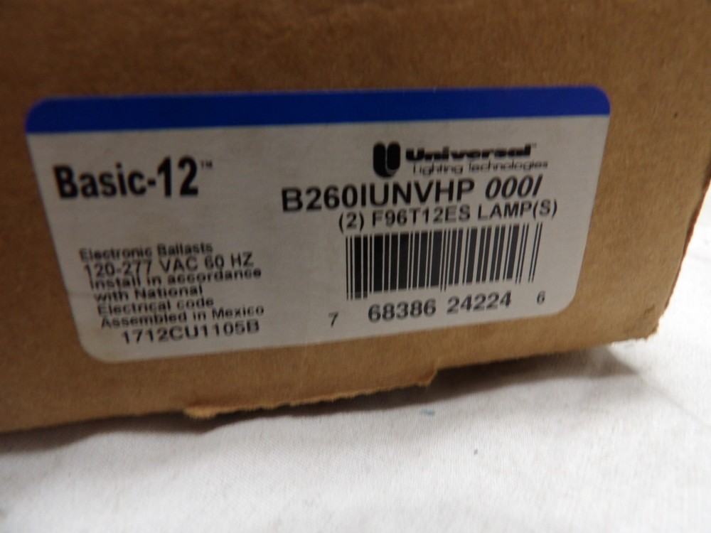 Universal Lighting Basic-12 Electronic Ballast B260IUNVHP