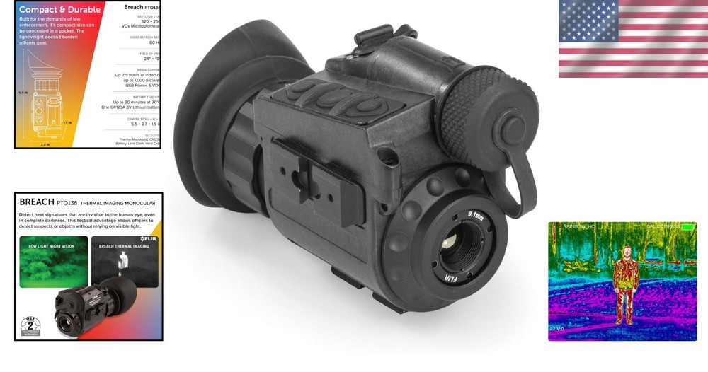 Breach Multi-Purpose Thermal Imaging Monocular - Compact and Versatile Design