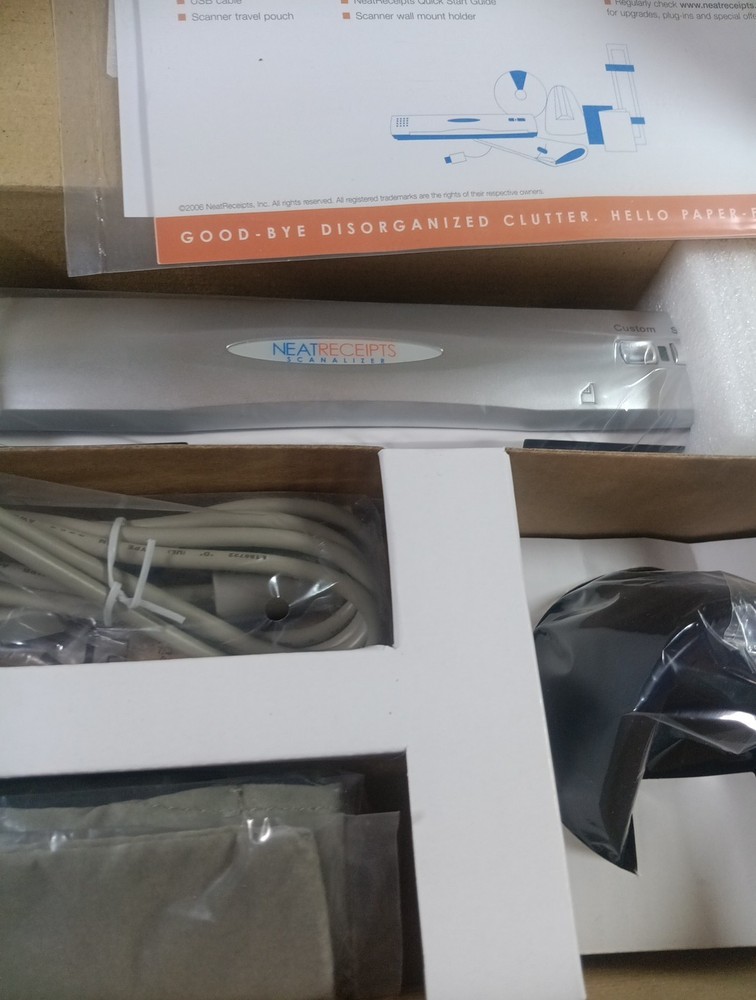 Neat Receipts Scanalizer Mobile Doc Scanner Digital Filing System New