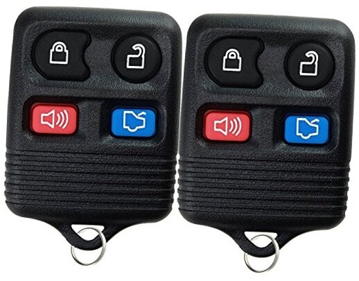 2  Replacement Keyless Entry Remote Control Key Fob Clicker Transmitter - Black