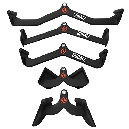 SQUATZ Triceps Press Down Cable Attachments - (5) LAT Pulldown Attachments