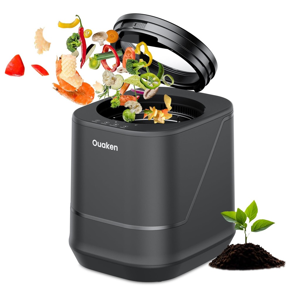4L Electric Composter for Kitchen, Smart Countertop Compost Bin, Odorless | L...