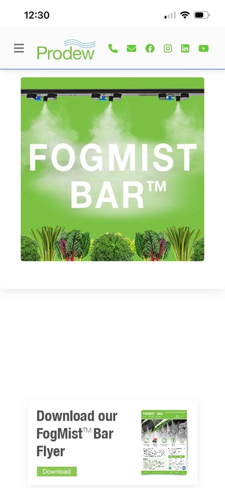 Prodew Fogmist Bar System
