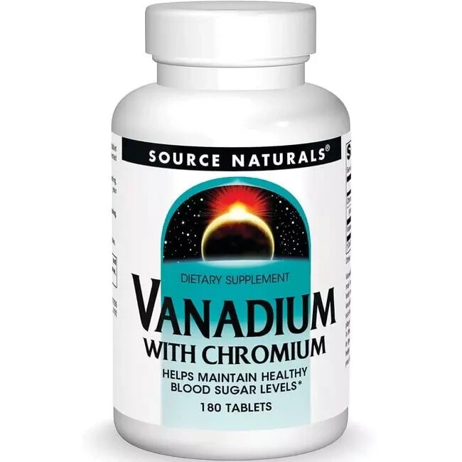 Source Naturals Vanadium with Chromium 180 Tabs