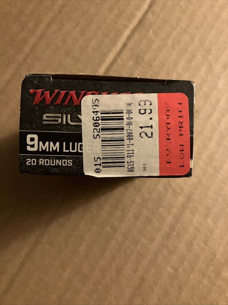 Winchester Silvertip Box .9mm JHP (Box Only)