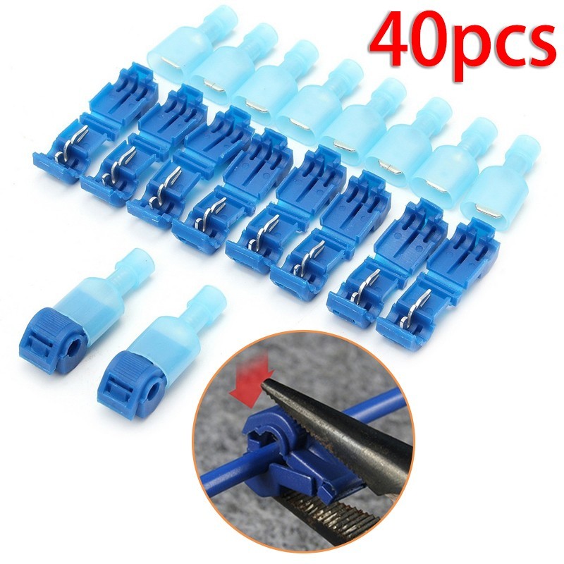 Connector Clamp Clips Kit Electrical Cable Wire Quick Connect Terminals Crimp