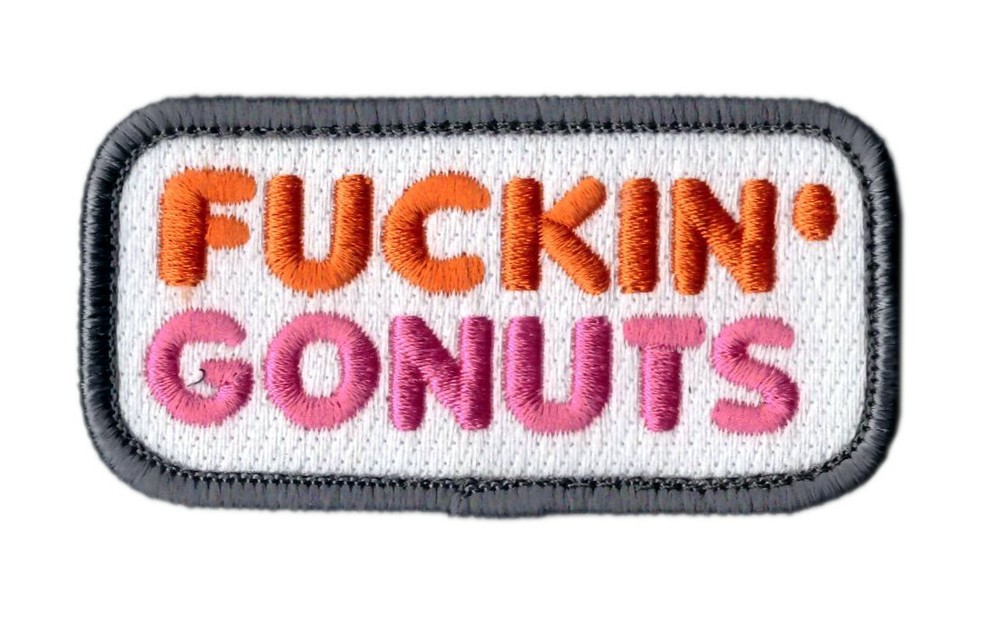 F*cking Gonuts Donuts Coffee Morale Patch