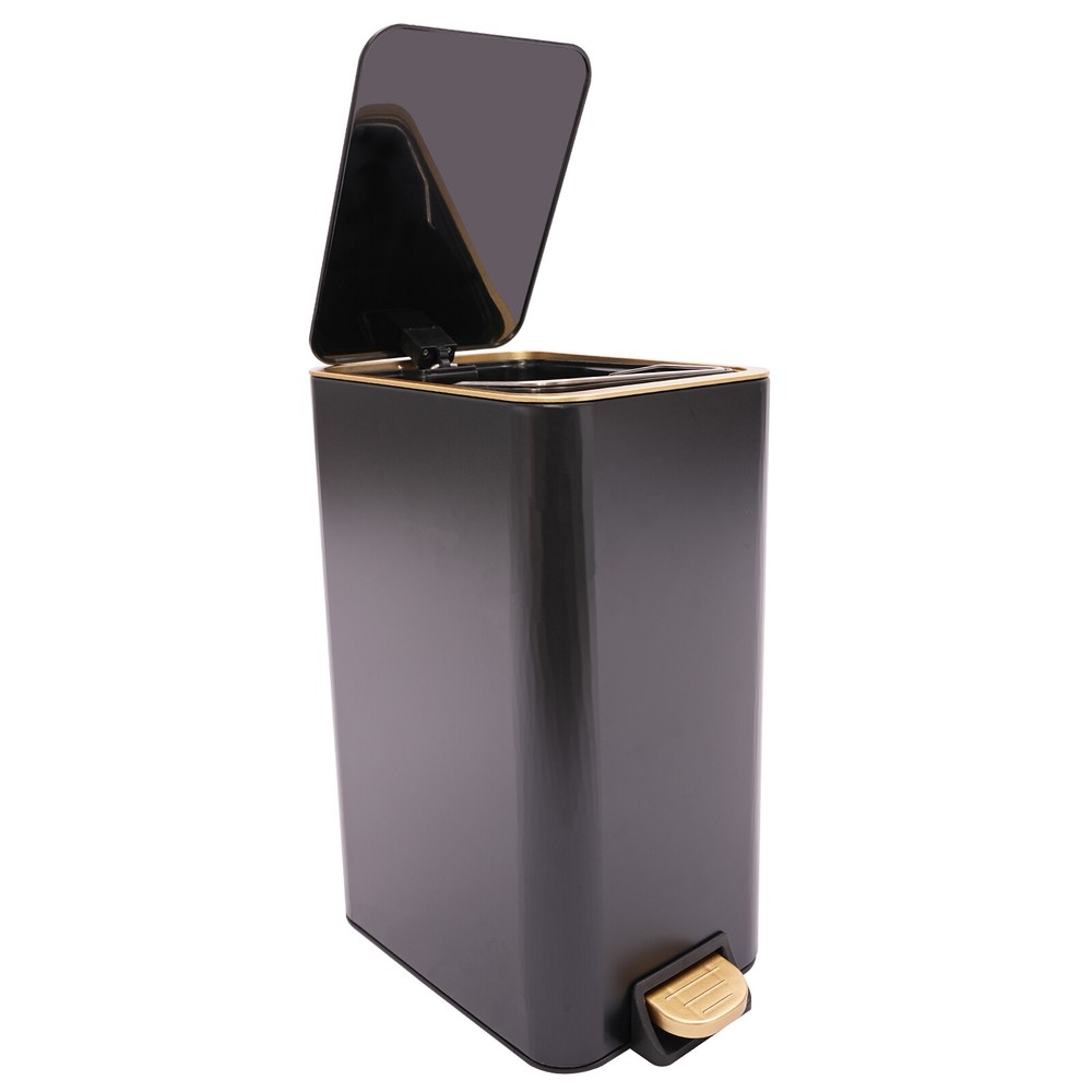 Bathroom Trash Can, Trash Can with Lid, Step Trash Bin