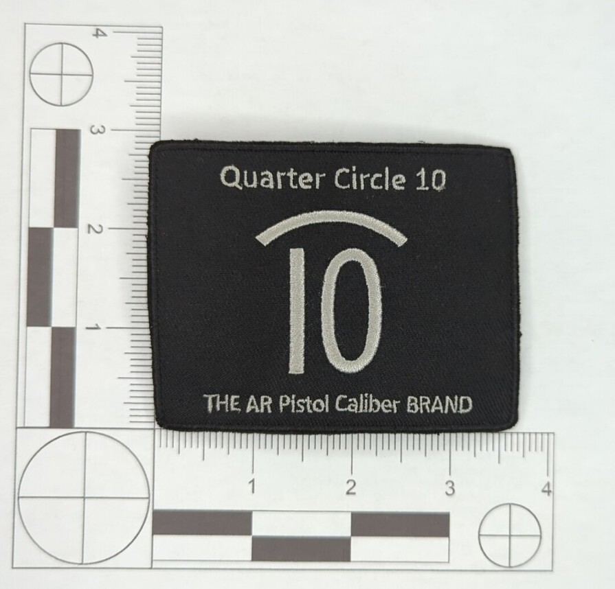 Quarter Circle 10 Embroidered Morale Patch