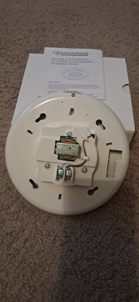 Edwards EST GCHFWF-S7 High Ceiling Speaker “FIRE” Marking 70V