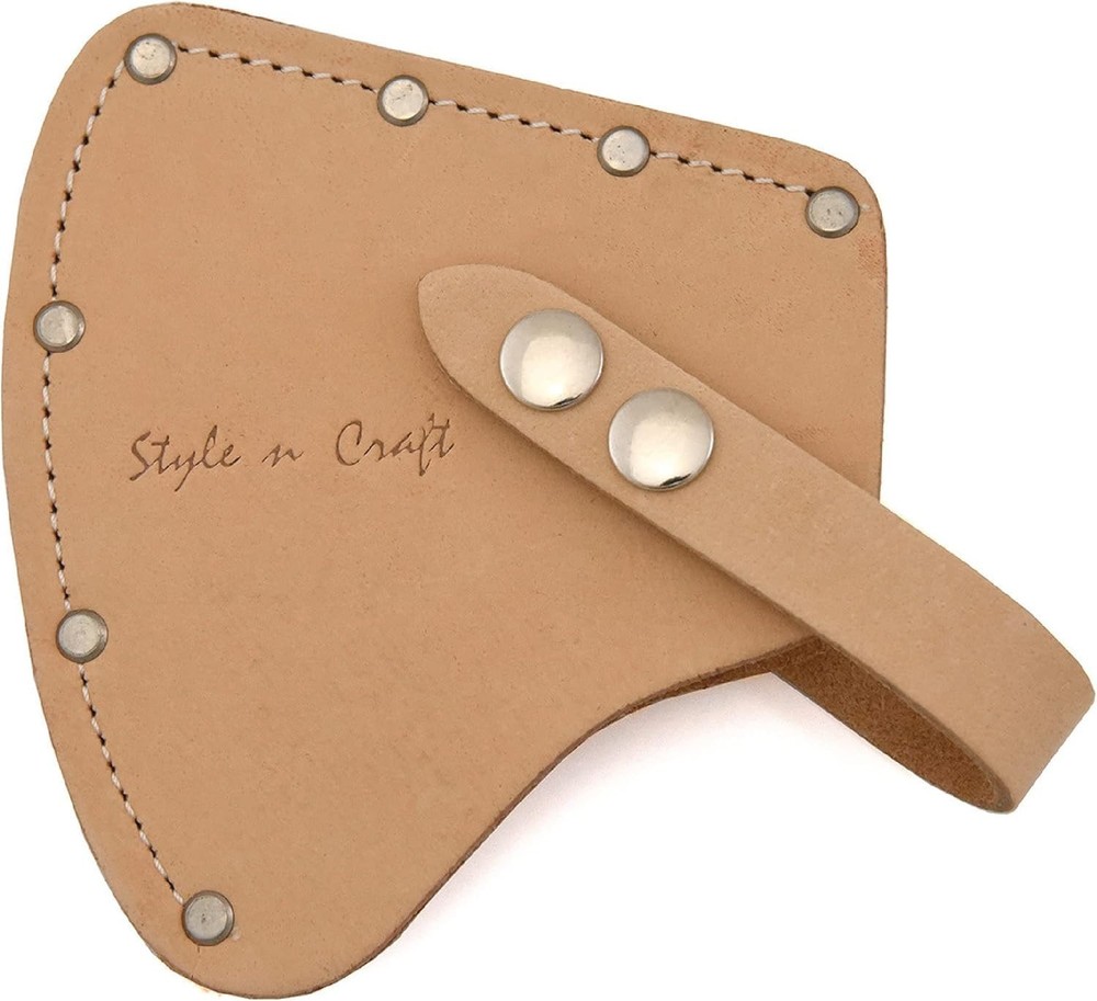 Heavy Duty Leather Axe Sheath with Snap Closure