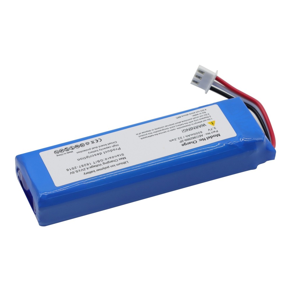 New 6000mAh AEC982999-2P Battery for JBL Charge Portable Bluetooth Speaker